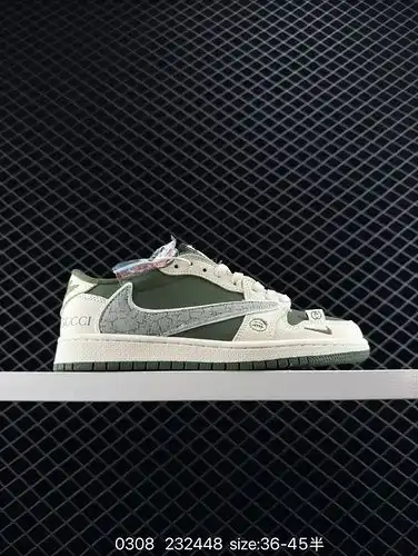 El 240 Undefeated x Air Jordan 1 Low cuenta con un diseño sencillo y elegante que da a la gente un e
