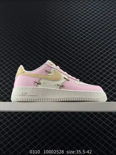Nivel de la empresa Nike Air Force 1 Low White Powder Cuatro pequeños ganchos originales Último cart