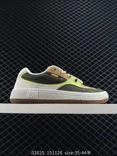 Vans Speed LS zapatos antideslizantes y resistentes al desgaste para hombres y mujeres marrón verde 