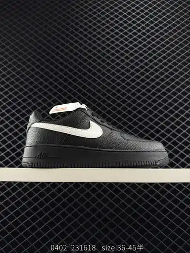 90 Nike/Nike Air Force low cut men's and women's shoes with half size real logo, original last paper