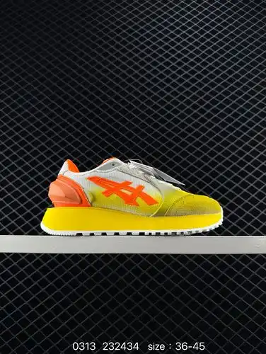 Nivel de empresa Onitsuka Tiger MOAGE CO Suela gruesa Negro Gris Zapatos de carrera para hombre y mu