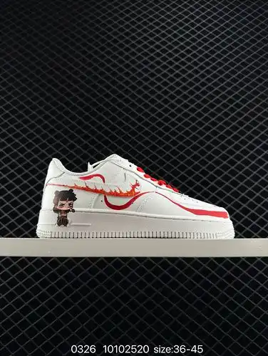 Air Force 1 Low hand-painted graffiti, original last, original cardboard to create a pure Air Force 