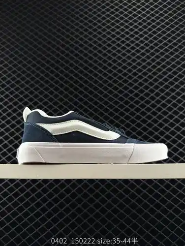 Vans Knu Skool oficial edición limitada retro casual zapatos de pan gordo con versión grasa gran log