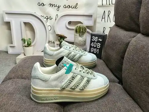 1D ✅ Adidas Originals Gazelle INdoor JR8373 Three Leaf Clover Casual Anti Slip Wear Resistant Low To