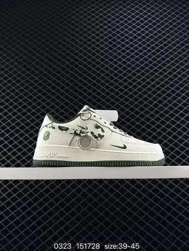 ✅ Nike AIR FORCE 1'07 Air Force No.1 low top versatile casual sports board shoes. The soft and elast