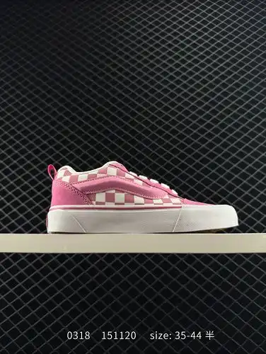 Vans oficial Knu Skool zapatos de pan blanco gris para hombres y mujeres zapatos de tabla versátiles