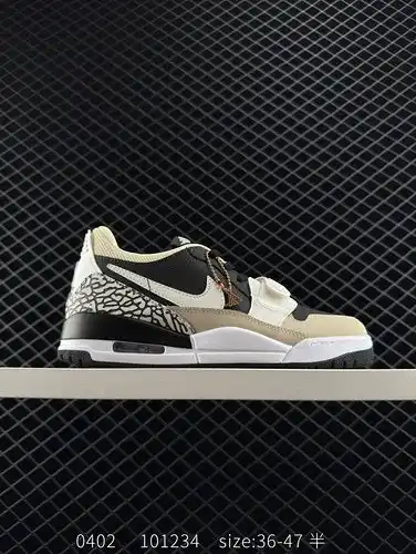 The Air Jordan Legacy 312 Low black and white Jordan basketball shoe series, known as the "stro