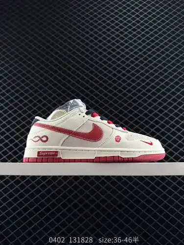 Nk SB Dunk Low Supreme Co branded Snake Year Limited Edition Red Snake Pattern Anniversary High end 