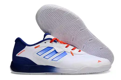(Delivery) Adidas Fevernova IC White/Clear Blue/Solar Red 39-45