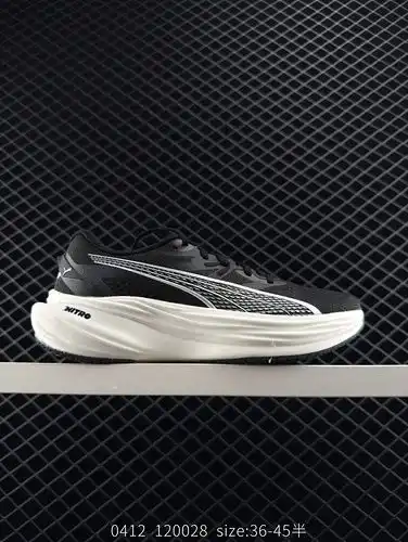 Puma Deviate NTRO 3 cómodo antideslizante resistente al desgaste zapatos de carrera de corte bajo Có