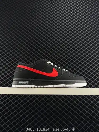Nike Dunk SB " White Hole"  Nike SB low top white hole unisex trendy and versatile