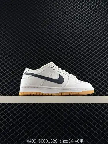 company level ✅ The Nike SB Dunk Low "Orange Label" white and blue raw rubber overall shoe
