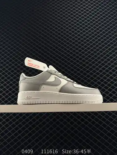 Nike Air Force 1 Low Grey and White Original Last Made of Original Paperboard, Creating a Pure Air F