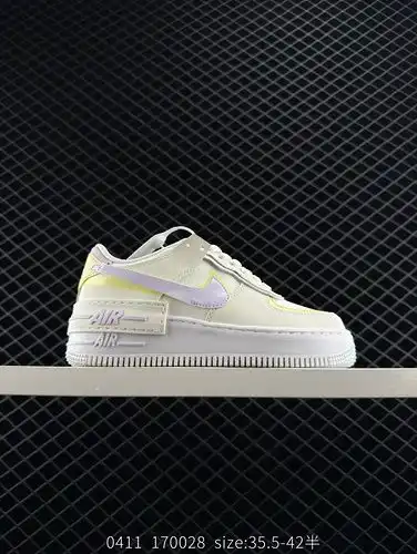 company level ✅ Nike WMNS Air Force 1 Shadow, a new girls' deconstructionist design, macaron Air For