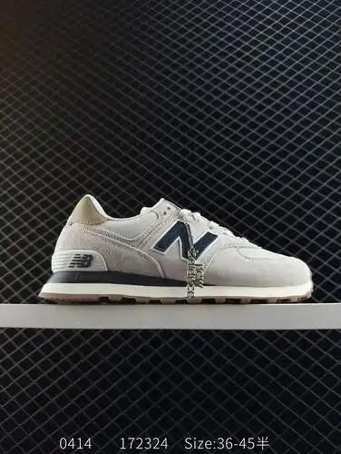 New Balance 574 New Balance 574 New Balance 574 NB 574 Bajo corte cemento gris tejido retro cuero am