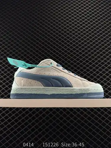 PUMA gamuza XL gruesa lengua ligera antideslizante zapatos de la junta superior baja detalles perfec