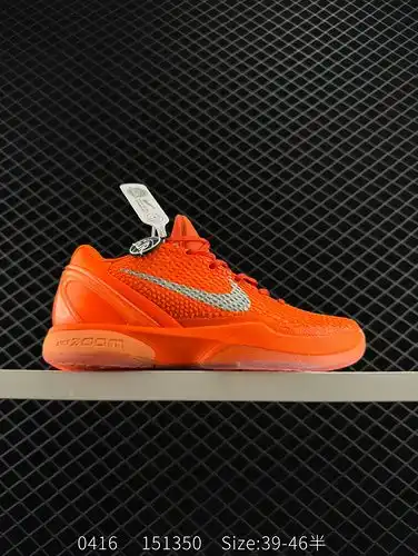 250 real carbon! Nk Kobe VI Protro 6 Kobe 6th Generation Men's Practical Basketball Shoes PROTRO Rem