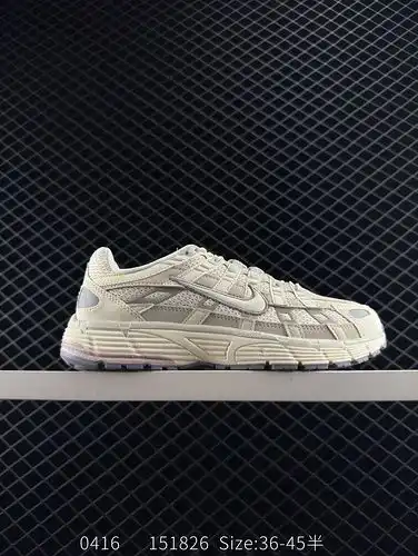 Nike P-6000; Metallic Silver" Series low top retro dad style casual sports comfortable runn