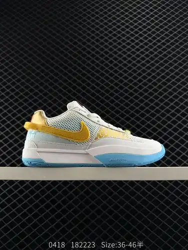 True label with half size! The Nike Morant Zoom JA 1 EP low cut casual sports basketball shoe featur
