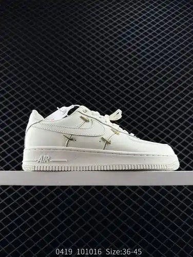 NK Air Force 1 07 Classic Low Top Board Shoes with Platinum Four Small Hooks, One of the Most Cost E
