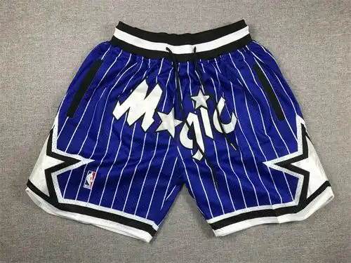 Magic team JUST DON pantalones de baloncesto con rayas verticales azul