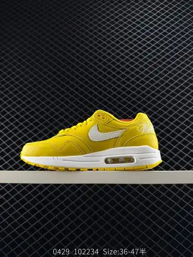 Nike Air Max 1 Nike Air Cushion Cushion Durable Sports Shoe The shoe body material is made of leathe