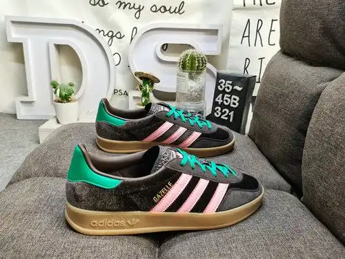 321D Adidas Gazelle Indoor JI2714 casual, durable, lightweight, low top board shoes. This Adidas spo