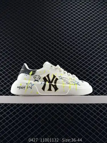 MLB Chunky Liner MID popular artículo serie de zapatos de edad avanzada pintado a mano graffiti lige