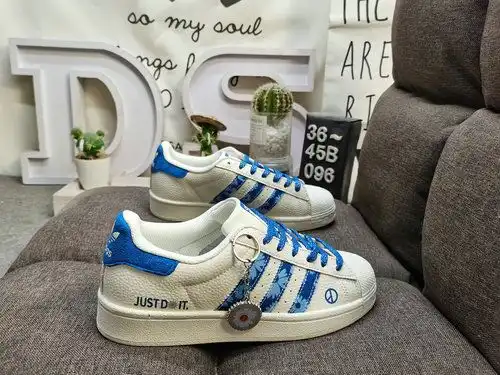 096D ADIDAS SUPERFINGER SUPERSTAR AD0003 Clover ☘️ Classic Shell Head Series New Casual Board Shoes 