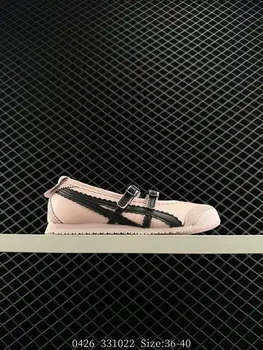 Onitsuka Tiger MEXICO TGRS zapatos de tacón plano Mary Jane encarnan la tendencia del ballet Todo el