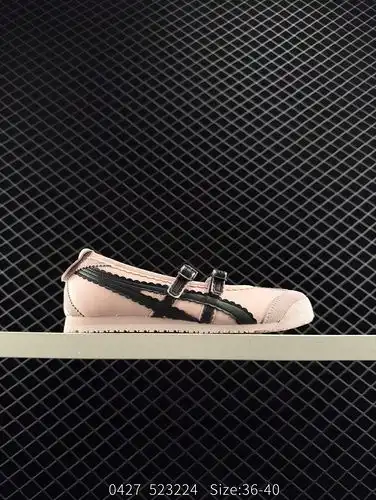Onitsuka Tiger MEXICO TGRS zapatos de pie plano Mary Jane encarnan la tendencia del ballet Todo el z