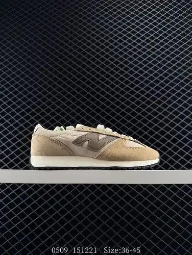 Etiqueta verdadera New Balance NB 471 serie tela cuero de vaca en capas cuero retro moda antidesliza