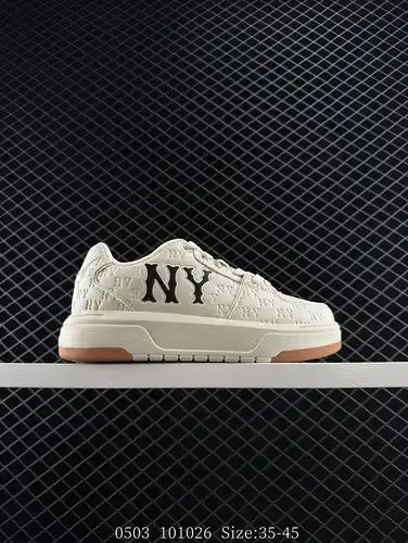 nivel de empresa MLB CHUNKY LINER DENIM Suela gruesa de moda y versátil Cowboy alto Zapatos casuales