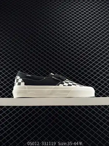 Miedo a la niebla x furgonetas deslizarse en 47 V DX FOG High Street Negro y blanco perezoso velcro 