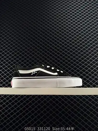 Versión correcta oficial plantilla extraíble Vans Sk8 Low Pro negro y blanco clásico logo de tablero