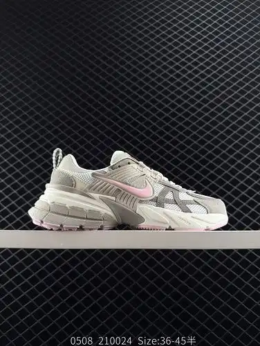 company level ✅ Nike V2K RUN Running Shoes Retro Trend Mesh Breathable Sports Shoes Grey Silver Tigh