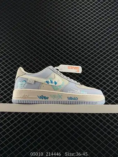 230 Nike Air Force 1 Low 07 Yellow Rice Green Small Hook Graffiti Original Last Original Paperboard 