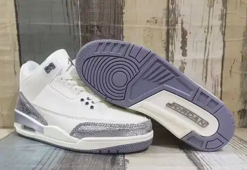 JORDAN 3m plata zapatos para hombre 4047