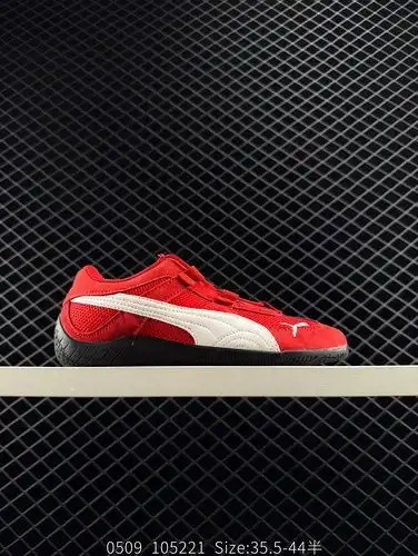 PUMA Speedcat Go zapatos de ballet de corte bajo blanco y negro suela delgada son suaves cómodos ant