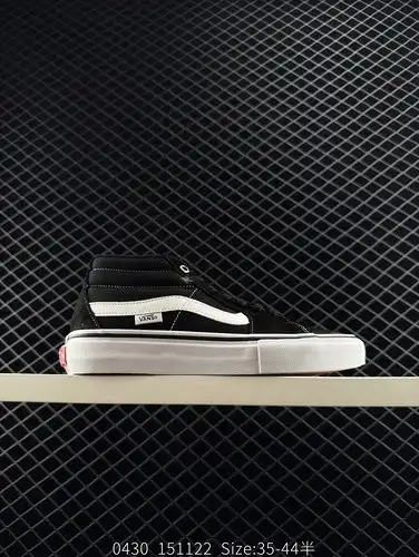 VANS sitio web oficial insignia clásico blanco y negro zapatos para hombre y mujer Sk8 Mid Pro zapat