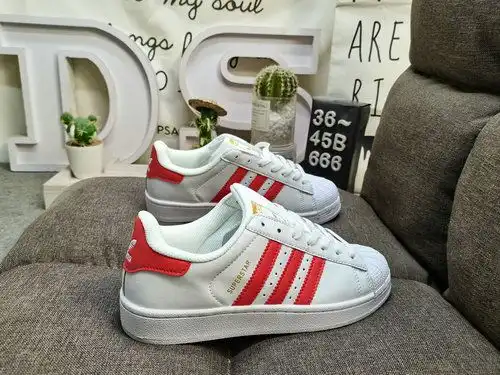666D Adidas Three Leaf Clover Originals Superstar Shell Head Clásico versátil casual zapatos deporti