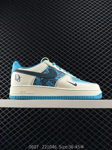 NIKE AIR FORCE 107 Original Último Cartón Original Creando Versión de la Fuerza Aérea de corte bajo 