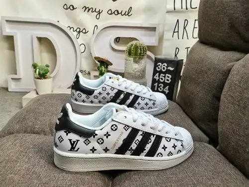 134D Adidas Three Leaf Clover Originals Superstar C77124 Shell Head clásico versátil zapatos deporti