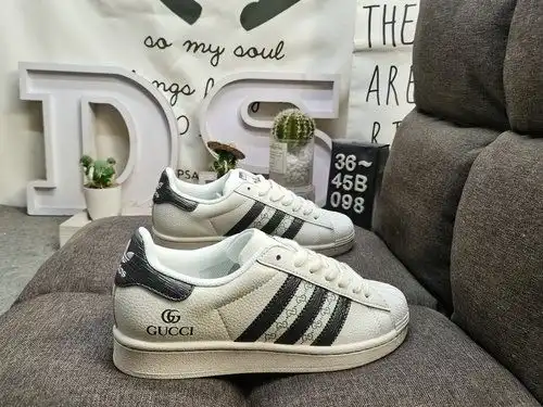 098D Adidas Three Leaf Clover Originals Superstar HS3073 Shell Head Clásico versátil zapatos deporti
