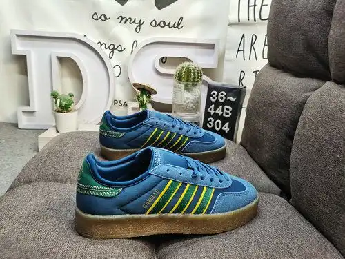 304D nivel de la empresa Adidas CLOT GAZELLE S BI EC JR5408 suela gruesa de goma zapatos de entrenam