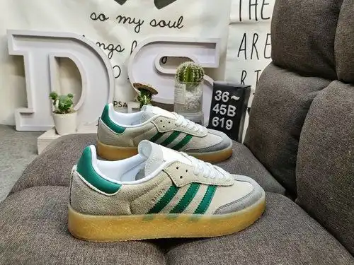 619D Hombres y zapatos de mujer Sistema de tamaño medio genuino Usando ante combinado con material s