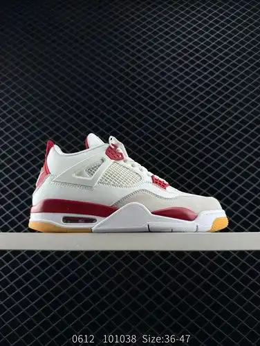 190 Nike Air Jordan 4 Retro Nike Michael Jordan AJ4 generación media superior retro deportes casuale