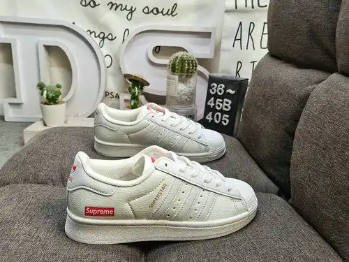 405D Adidas Three Leaf Clover Originals Superstar BZ2510 Shell Head Clásico versátil zapatos deporti