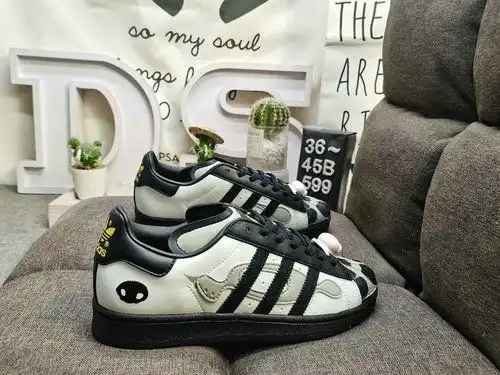 599D Adidas Three Leaf Clover Originals Superstar JQ8778 Shell Head clásico versátil zapatos deporti