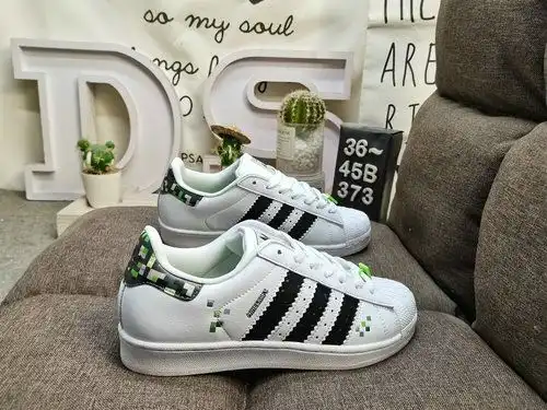 373D Adidas Three Leaf Clover Originals Superstar JQ8749 Shell Head Clásico versátil zapatos deporti